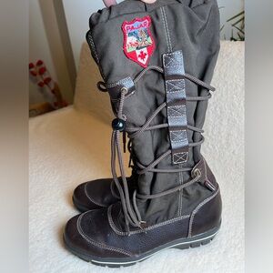Pajar Boots Womens Tall Snow Winter Hiking Leather Waterproof Fur Canada 39-8.5